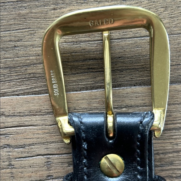 GALCO SB2 Handmade USA Black Leather Belt- Size 38 - Picture 4 of 11